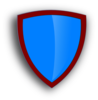 Blue  Security Shield Clip Art