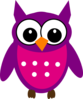 Purple Owl Clip Art