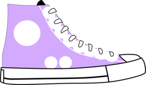Purple Shoes Clip Art