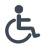Wheelchair Icon Gray Clip Art