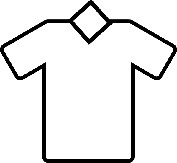 White Tshirt Vneck Clip Art at Clker.com - vector clip art online ...