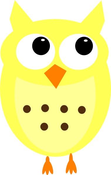 Yellow Owl No Branch Clip Art at Clker.com - vector clip art online