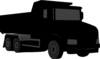 Black Gray Dump Truck 3 Clip Art