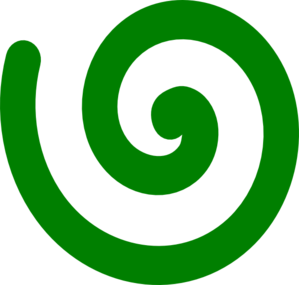 Espiral Verde Bigger  Clip Art