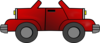 Two-way Red Jeep Clip Art
