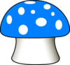 Blue Mushroom Clip Art