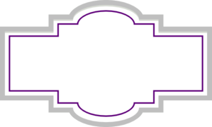 Box Label - Silver Purple Clip Art