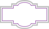 Box Label - Silver Purple Clip Art