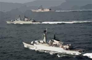 Uss Rueben James Along With Pakistan Navy Ship (pns) Shahjahan And Pns Tippi Sultan Are Currently Participating In Exercise Inspired Siren 2002. Clip Art