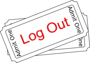 Log Ticket Button Clip Art
