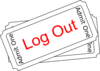 Log Ticket Button Clip Art