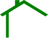  Darker Green House Clip Art