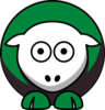 Sheep - North Texas Mean Green - Team Colors - College Football Clip Art