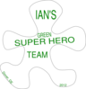 Ian S Green Super Hero Team Clip Art