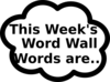 Word Wall Words Clip Art