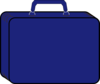 Blue Suitcase Clip Art