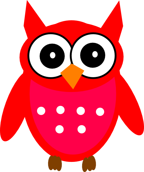 Red Owl Clip Art at Clker.com - vector clip art online, royalty free