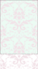 Pink Mint Damask Clip Art