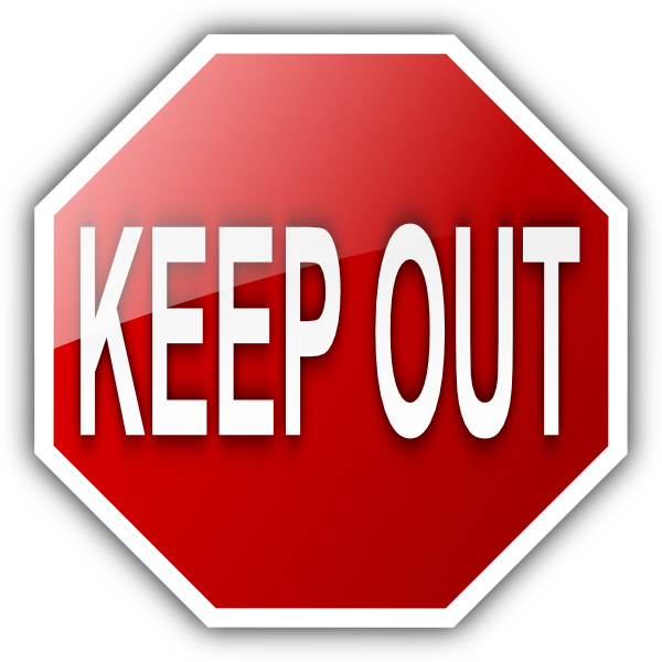 Stay Out Icon