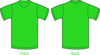 Plain Green Shirt Clip Art