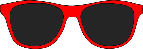 Red And Black Sunglasses Clip Art at Clker.com - vector clip art online