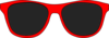 Red And Black Sunglasses Clip Art