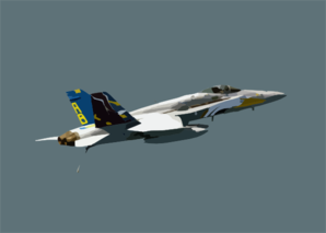 Vfa-82 Hornet In Flight Over Arabian Gulf. Clip Art
