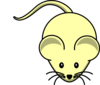 Yellow Mouse Faint Clip Art