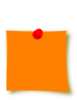 New Orange Sticky Clip Art