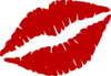 Red Kiss Mark Clip Art