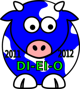 Blue Cow Clip Art