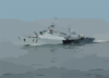 The Lithuanian Frigate Lns Aukstaitis (f 12) Steams Through The Baltic Sea During The Annual Maritime Exercise Baltic Operations 2003 (baltops) Clip Art