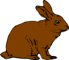 Brown Rabbit Clip Art