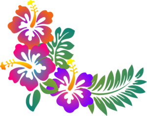 Hibiscus Gradiant Clip Art