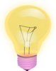 Lightbulb Shining Clip Art