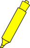 Yellow Highlighter Marker Clip Art