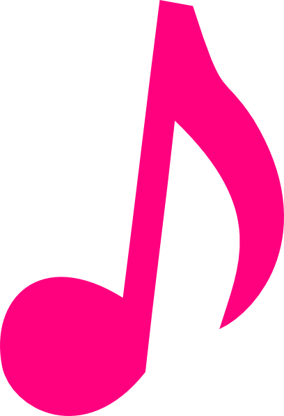 Pink Music Note Clip Art at Clker.com - vector clip art online, royalty