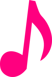 Pink Music Note Clip Art at Clker.com - vector clip art online, royalty