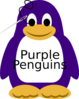 The Purple Penguin Clip Art