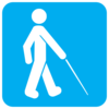 Blue Visually Impaired Clip Art