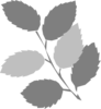 Grey Leaves Clip Art