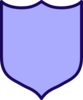 Indigo Shield Clip Art