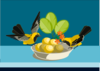 Birds Eating Clip Art