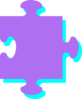 Purple Turquoise Puzzle Clip Art