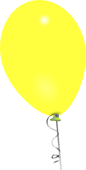 Yellow Balloon Clip Art at Clker.com - vector clip art online, royalty