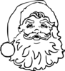 Santa No Color Clip Art