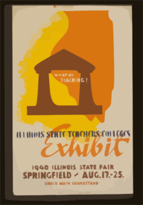 What Of Teaching? Illinois State Teachers Colleges Exhibit. Clip Art