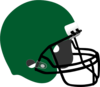 Green Football Helmet Clip Art