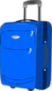 Blue Baggage Clip Art