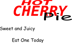 Hot Cherry Pie Clip Art
